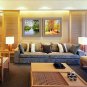 Oil Painting Modern Abstract Ship Set of 2 Hand Painted Natural linen with Stretched Frame
