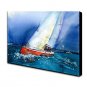 Modern Hand-Painted Landscape Sailing One Panel Canvas Oil Painting For Home Decoration
