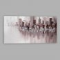IARTS Hand Painted Modern Abstract New York City Riverside Oil Painting On Canvas with Stretched F