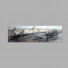 IARTS Hand Painted Modern Abstract 18 Century European City View Oil Painting On Canvas with Stret