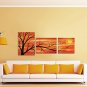 IARTS Oil Painting Modern Landscape Blooming Branches Flower Trees Set of 3 Hand Painted Canvas wi