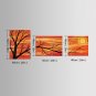 IARTS Oil Painting Modern Landscape Blooming Branches Flower Trees Set of 3 Hand Painted Canvas wi