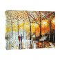 Hand-Painted Landscape One Panel Canvas Oil Painting For Home Decoration