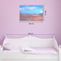 IARTS Hand Painted Modern Abstract Porcelain Blue Color & Red Oil Painting On Canvas Set of 3 with