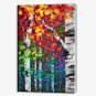 Hand Painted Oil Painting Landscape Abstract Colour ful Tree with Stretched Frame 7 Wall Arts