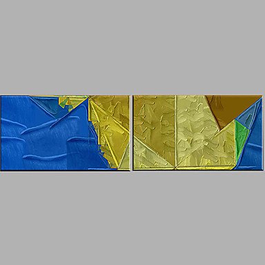 Hand-Painted Modern Abstract Oil Painting Two Panel Canvas Oil Painting Per Panel Size 60*90CM