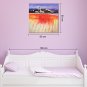 IARTS Hand Painted Modern Abstract Landscape View with Red Feild Oil Painting On Canvas Stretched