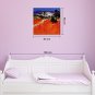 IARTS Hand Painted Modern Abstract Landscape View with Red Feild Oil Painting On Canvas Stretched