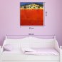 IARTS Hand Painted Modern Abstract Landscape View with Red Feild Oil Painting On Canvas Stretched