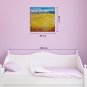 IARTS Hand Painted Modern Abstract Hill View With Blue Lake Oil Painting On Canvas with Stretched