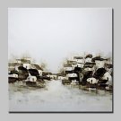 Large Size Hand Painted Landscape Girl Oil Painting On Canvas Wall Art Picture For Home Decoration