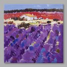 IARTS Hand Painted Modern Abstract Lanvender Manor Violet Purple Oil Painting On Canvas with Stret