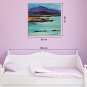 IARTS Hand Painted Modern Abstract Landscape View with Red Feild Oil Painting On Canvas Stretched