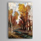 Hand Painted Oil Painting Landscape Wooded Stream with Stretched Frame 7 Wall Arts