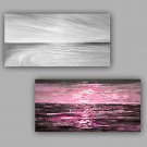 100% Hand-Painted  Landscape Two Panels Canvas Oil Painting For Home Decoration
