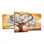 IARTS Oil Painting Modern Abstract Love Tree Canvas Art Set of 3 Hand Painted Canvas with Stretche