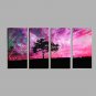 Hand-Painted Modern Landscape Oil Painting Four Panel Canvas Oil Painting Multi Split Oil Painting