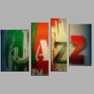 Hand-Painted Modern Landscape Oil Painting Four Panel Canvas Oil Painting Multi Split Oil Painting