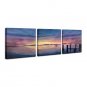 Hand-Painted Landscape Three Panels Canvas Oil Painting For Home Decoration