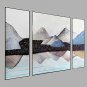 Hand-Painted Modern LandScape Oil Painting Three Panel Canvas Oil Painting Multi Split Oil Paintin