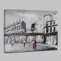 Mini Size Hand-Painted Paris City Landscape Modern Oil Painting On Canvas One Panel Ready To Hang