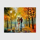 Hand-Painted Modern Street Scape PaintingsOne Panel Canvas Oil Painting