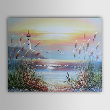 Hand-Painted Landscape One Panel Canvas Oil Painting For Home Decoration