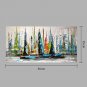 Hand-Painted Landscape Horizontal Panoramic,Modern Traditional One Panel Canvas Oil Painting For H