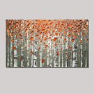 Hand-painted European Style Oil Paintings Golden Autumn Landscape Wall Art with Stretched Framed