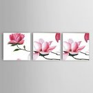 Ready to Hang Hand-Painted Pink Peach Flower Oil Painting Wall Art Modern Home Office Corridor Dec