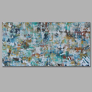 Hand-Painted Abstract / Landscape 100% Hang-Painted Oil PaintingMediterranean / European Style One