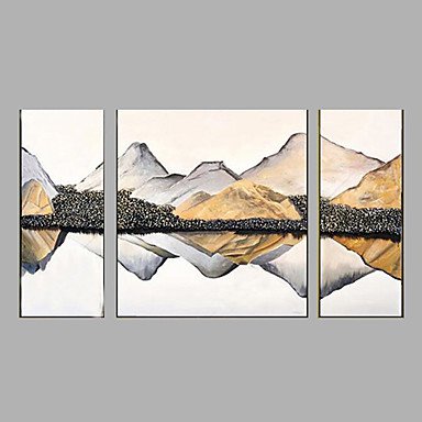 Hand-Painted Modern LandScape Oil Painting Three Panel Canvas Oil Painting Multi Split Oil Paintin