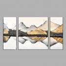 Hand-Painted Modern LandScape Oil Painting Three Panel Canvas Oil Painting Multi Split Oil Paintin
