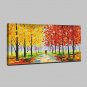 Large Size Hand Painted Modern Abstract Knife Landscape Oil Paintings On Canvas With Stretched Fra