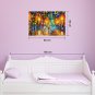 IARTSOil Paintings Modern Landscape Rainy Street Hand-painted Canvas Ready to Hang