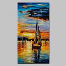 Large Size Hand Painted Modern Abstract Landscape Oil Paintings On Canvas Wall Art With Stretched
