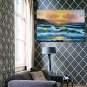 Seascape Canvas Material Oil Paintings with Stretched Frame Ready To Hang Size 90*60CM
