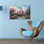Oil Paintings Modern Landscape Style Canvas Material With Wooden Stretcher Ready To Hang Size60*90