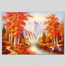 Oil Paintings Modern Landscape Style Canvas Material With Wooden Stretcher Ready To Hang Size60*90