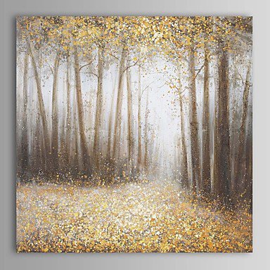Hand-Painted Abstract / Landscape / Abstract Landscape One Panel Canvas Oil Painting For Home Deco