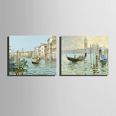 Mini Size E-HOME Oil painting Modern Shuicheng Scenery Pure Hand Draw Frameless Decorative Paintin