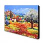 Large Size Hand-Painted Landscape Quiet Village One Panel Canvas Oil Painting For Home Decoration
