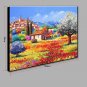 Large Size Hand-Painted Landscape Quiet Village One Panel Canvas Oil Painting For Home Decoration