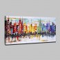 Hand-Painted Knife City Oil Paintings On Canvas Modern Abstract Wall Art Pictures For Home Decorat