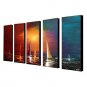 Handpainted Oil Paintings Sailing on the Sea Office Decor with Stretched Frame Ready To Hang