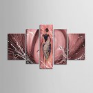 Hand-painted Africa Seascape Wall Art Home Decor Oil Painting on Canvas 5pcs/set With Stretched Fr
