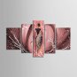 Hand-painted Africa Seascape Wall Art Home Decor Oil Painting on Canvas 5pcs/set With Stretched Fr