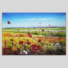 Oil Paintings Landscape Style Canvas Material With Wooden Stretcher Ready To Hang Size 60*90 CM .