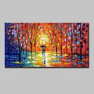 Large Size Hand Painted Modern Abstract Knife Landscape Oil Painting On Canvas With Stretched Fram