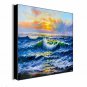 Seascape Canvas Material Oil Paintings with Stretched Frame Ready To Hang Size 90*60CM